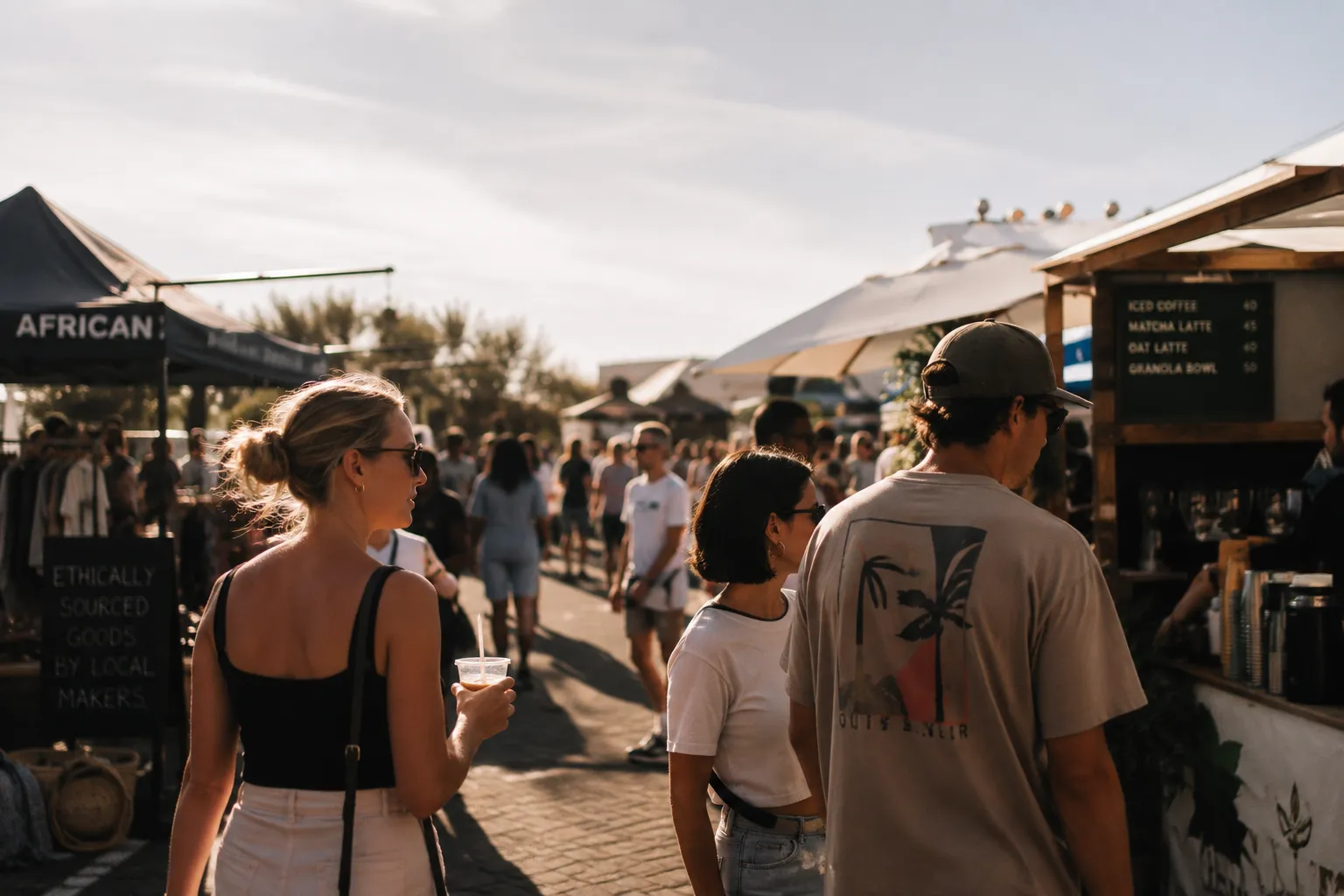 Run a market food court without the gate bottleneck